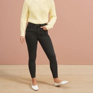 Authentic stretch highrise skinny in washed black